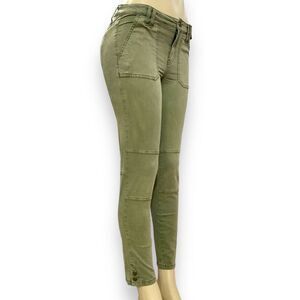 Green Utility Pockets Snap Ankle Skinny Jeans by Calvin Klein Jeans NEW
